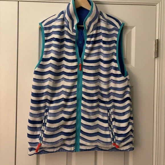 Chubbies 501 Reversible Fleece Sherpa Vest L Outdoor Camping Retro 90s Y2K Hike - Picture 7 of 10